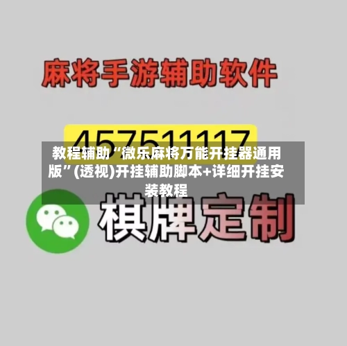 教程辅助“微乐麻将万能开挂器通用版”(透视)开挂辅助脚本+详细开挂安装教程-第3张图片