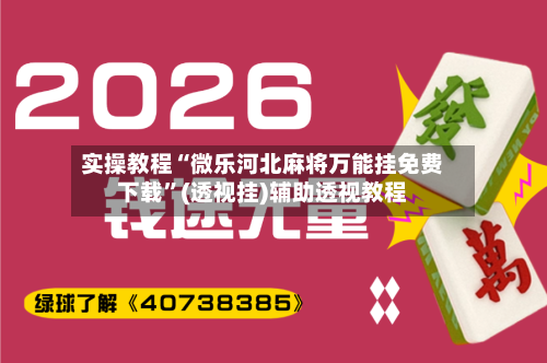 实操教程“微乐河北麻将万能挂免费下载”(透视挂)辅助透视教程-第3张图片
