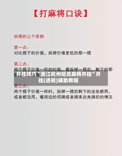 开挂技巧“浙江杭州哈灵麻将开挂”开挂(透视)辅助教程
