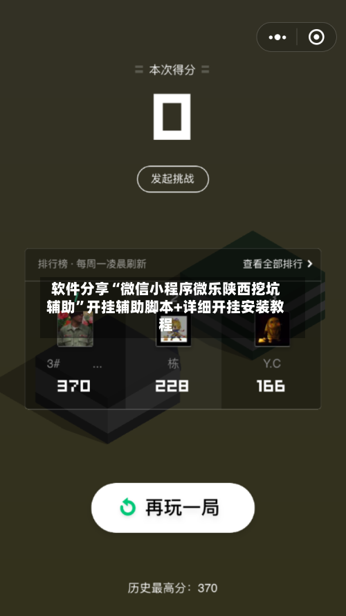 软件分享“微信小程序微乐陕西挖坑辅助	”开挂辅助脚本+详细开挂安装教程-第2张图片