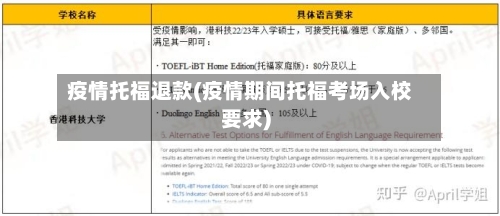 疫情托福退款(疫情期间托福考场入校要求)-第2张图片