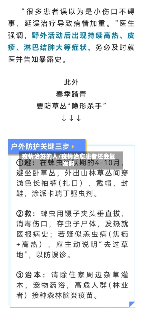 疫情治好的人/疫情治愈患者还会复发吗-第1张图片