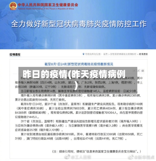 昨日的疫情(昨天疫情病例)