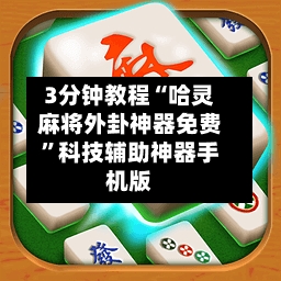 3分钟教程“哈灵麻将外卦神器免费”科技辅助神器手机版-第1张图片