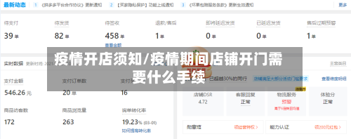 疫情开店须知/疫情期间店铺开门需要什么手续-第3张图片