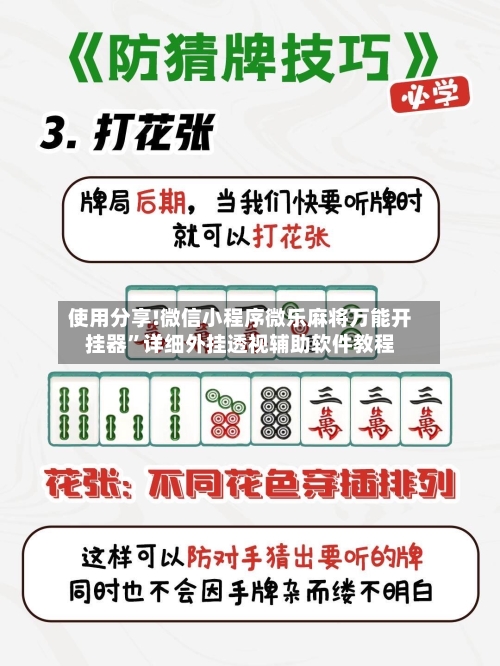使用分享!微信小程序微乐麻将万能开挂器”详细外挂透视辅助软件教程-第2张图片
