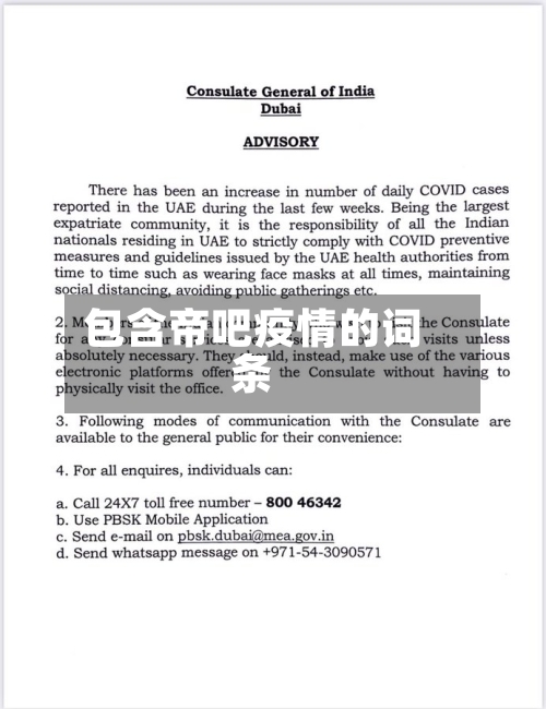 包含帝吧疫情的词条