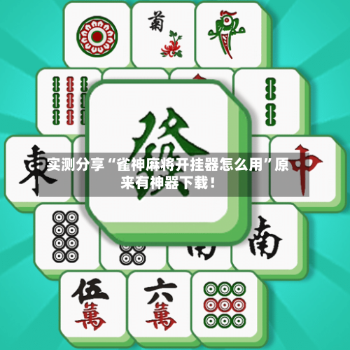 实测分享“雀神麻将开挂器怎么用”原来有神器下载！-第2张图片