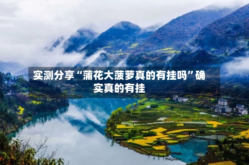 实测分享“蒲花大菠萝真的有挂吗”确实真的有挂