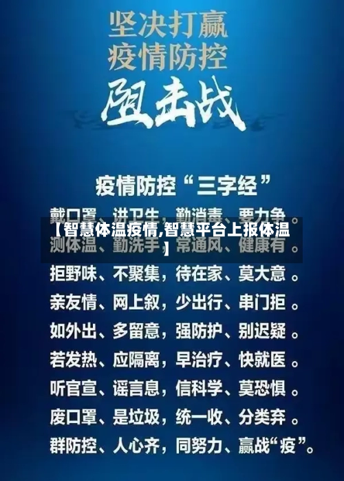 【智慧体温疫情,智慧平台上报体温】-第1张图片