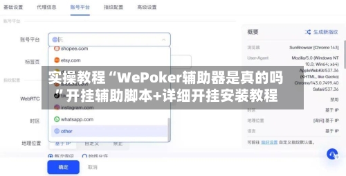 实操教程“WePoker辅助器是真的吗	”开挂辅助脚本+详细开挂安装教程-第1张图片