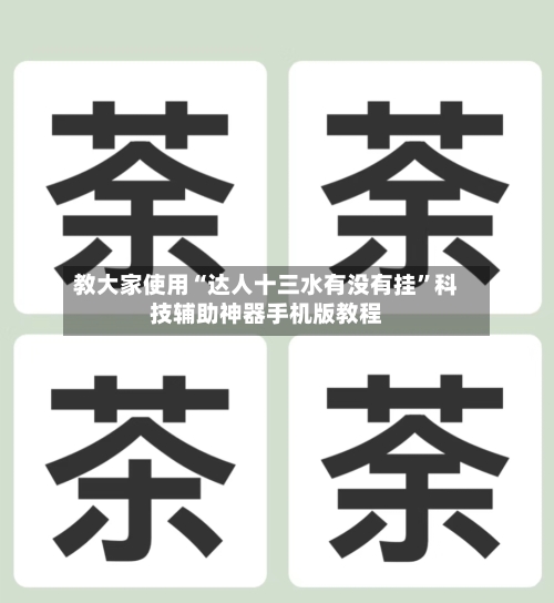 教大家使用“达人十三水有没有挂”科技辅助神器手机版教程-第3张图片