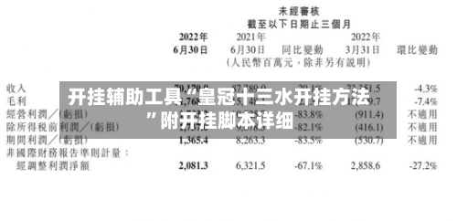开挂辅助工具“皇冠十三水开挂方法	”附开挂脚本详细-第3张图片