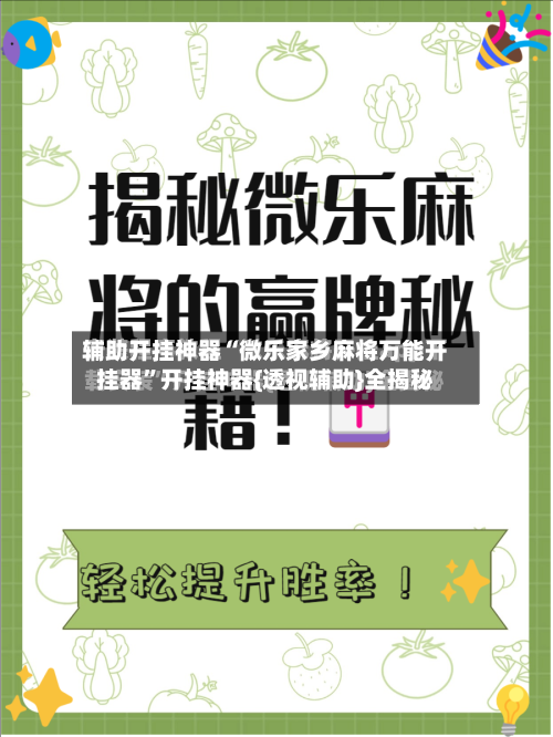 辅助开挂神器“微乐家乡麻将万能开挂器”开挂神器{透视辅助}全揭秘-第2张图片