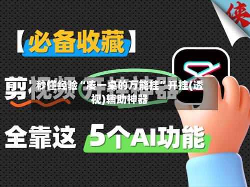 秒懂经验“凑一桌的万能挂	”开挂(透视)辅助神器-第2张图片