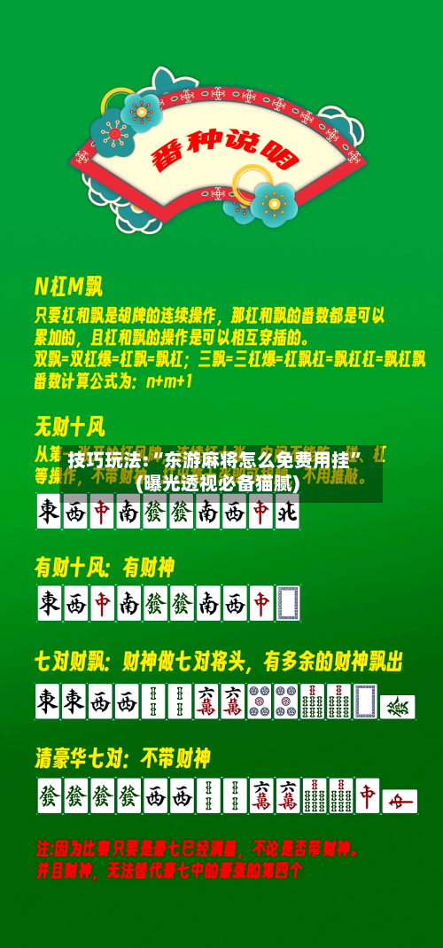 技巧玩法:“东游麻将怎么免费用挂”(曝光透视必备猫腻)