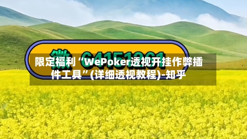 限定福利“WePoker透视开挂作弊插件工具”(详细透视教程)-知乎-第3张图片