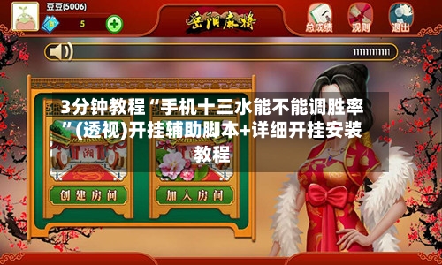 3分钟教程“手机十三水能不能调胜率”(透视)开挂辅助脚本+详细开挂安装教程-第2张图片