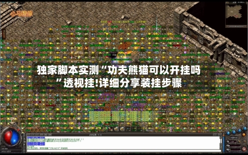 独家脚本实测“功夫熊猫可以开挂吗”透视挂!详细分享装挂步骤