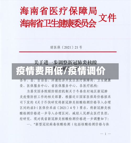 疫情费用低/疫情调价-第1张图片