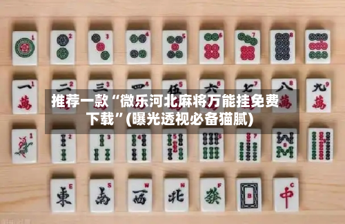 推荐一款“微乐河北麻将万能挂免费下载	”(曝光透视必备猫腻)-第1张图片