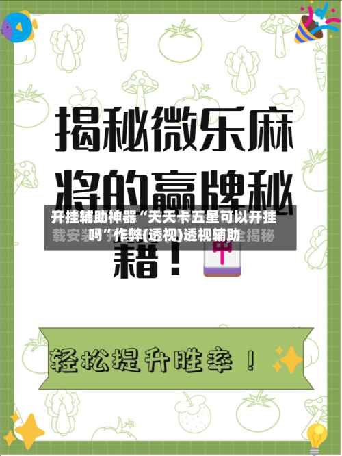 开挂辅助神器“天天卡五星可以开挂吗”作弊(透视)透视辅助-第1张图片