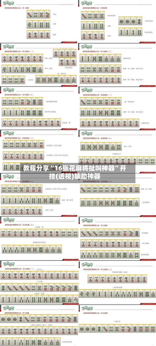教程分享“16张花麻将扯叫神器”开挂(透视)辅助神器