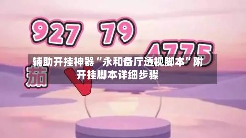 辅助开挂神器“永和备厅透视脚本”附开挂脚本详细步骤