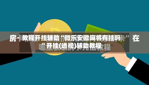 教程开挂辅助“微乐安徽麻将有挂吗”开挂(透视)辅助教程-第2张图片