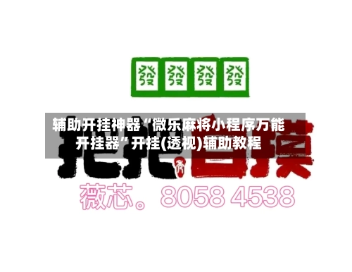 辅助开挂神器“微乐麻将小程序万能开挂器”开挂(透视)辅助教程-第3张图片