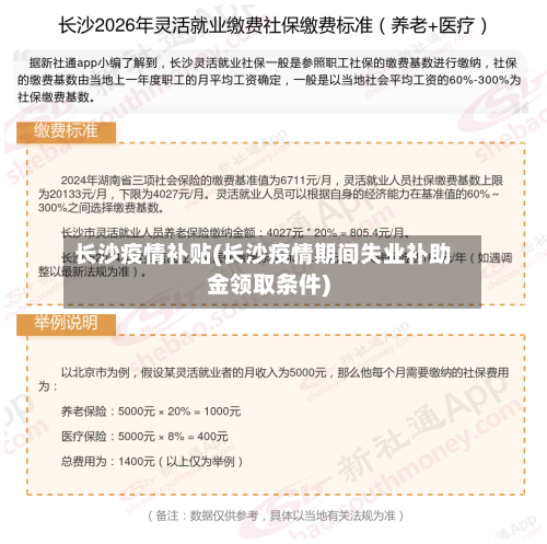 长沙疫情补贴(长沙疫情期间失业补助金领取条件)-第2张图片