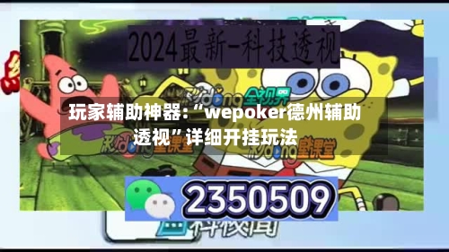 玩家辅助神器:“wepoker德州辅助透视	”详细开挂玩法-第2张图片