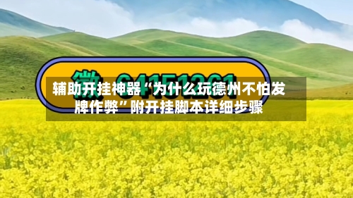 辅助开挂神器“为什么玩德州不怕发牌作弊	”附开挂脚本详细步骤-第1张图片