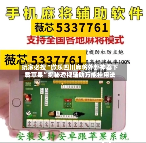 玩家必搜“微乐四川麻将外卦神器下载苹果	”揭秘透视辅助万能挂用法-第2张图片