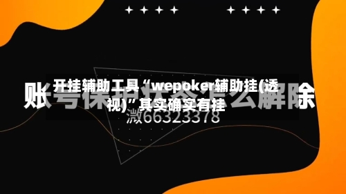 开挂辅助工具“wepoker辅助挂(透视)”其实确实有挂-第1张图片