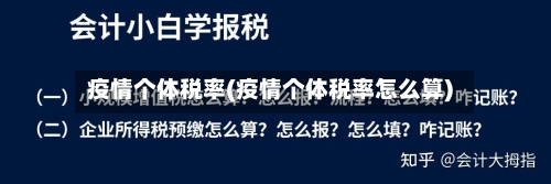 疫情个体税率(疫情个体税率怎么算)-第3张图片