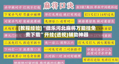 [教程经验]“微乐河北麻将万能挂免费下载”开挂(透视)辅助神器