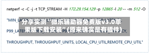 分享实测“微乐辅助器免费版v3.0苹果版下载安装”(原来确实是有插件)