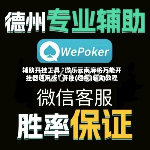 辅助开挂工具“微乐云南麻将万能开挂器通用版”开挂(透视)辅助教程