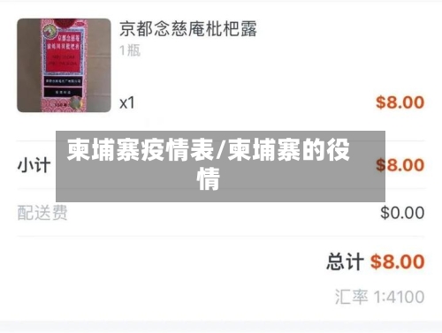 柬埔寨疫情表/柬埔寨的役情-第3张图片