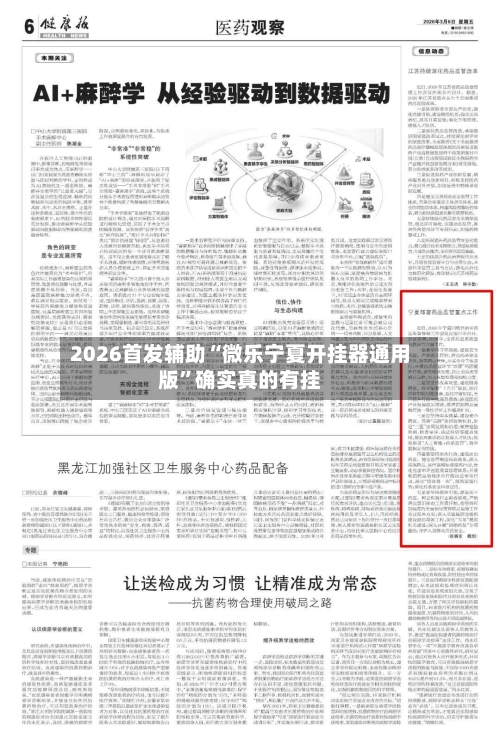 2026首发辅助“微乐宁夏开挂器通用版”确实真的有挂-第3张图片