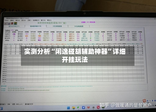 实测分析“闲逸碰胡辅助神器	”详细开挂玩法-第2张图片