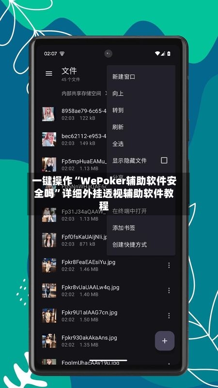 一键操作“WePoker辅助软件安全吗”详细外挂透视辅助软件教程