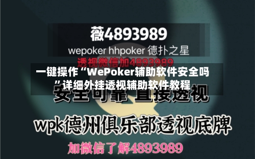 一键操作“WePoker辅助软件安全吗	”详细外挂透视辅助软件教程-第2张图片