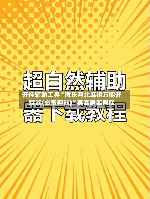 开挂辅助工具“微乐河北麻将万能开挂器(必备神器)”其实确实有挂