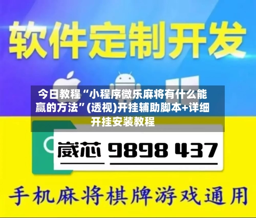 今日教程“小程序微乐麻将有什么能赢的方法	”(透视)开挂辅助脚本+详细开挂安装教程-第1张图片
