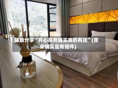 辅助分享“开心茶苑确实真的有挂”(原来确实是有插件)