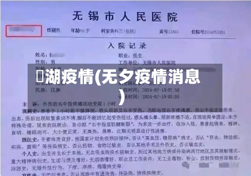 無湖疫情(无夕疫情消息)-第2张图片