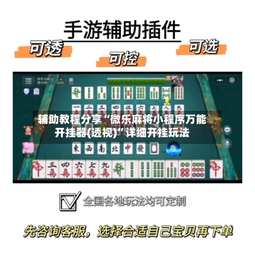 辅助教程分享“微乐麻将小程序万能开挂器(透视)”详细开挂玩法-第2张图片