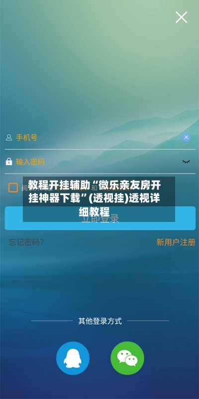 教程开挂辅助“微乐亲友房开挂神器下载”(透视挂)透视详细教程-第2张图片
